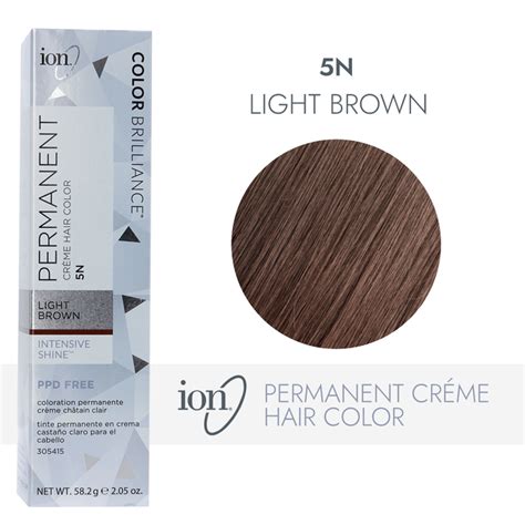 Ion 5n light brown - Sally Beauty offers Ion Color Brilliance Demi-Permanent Light Golden Brown Creme Hair Color (2oz) to dye your hair. Made with a European Ionic Formula that is PPD-free and enriched with botanicals for luxurious, long-lasting, deposit-only hair color without ammonia. Lasts 12 to 24 shampoos. Shop now.